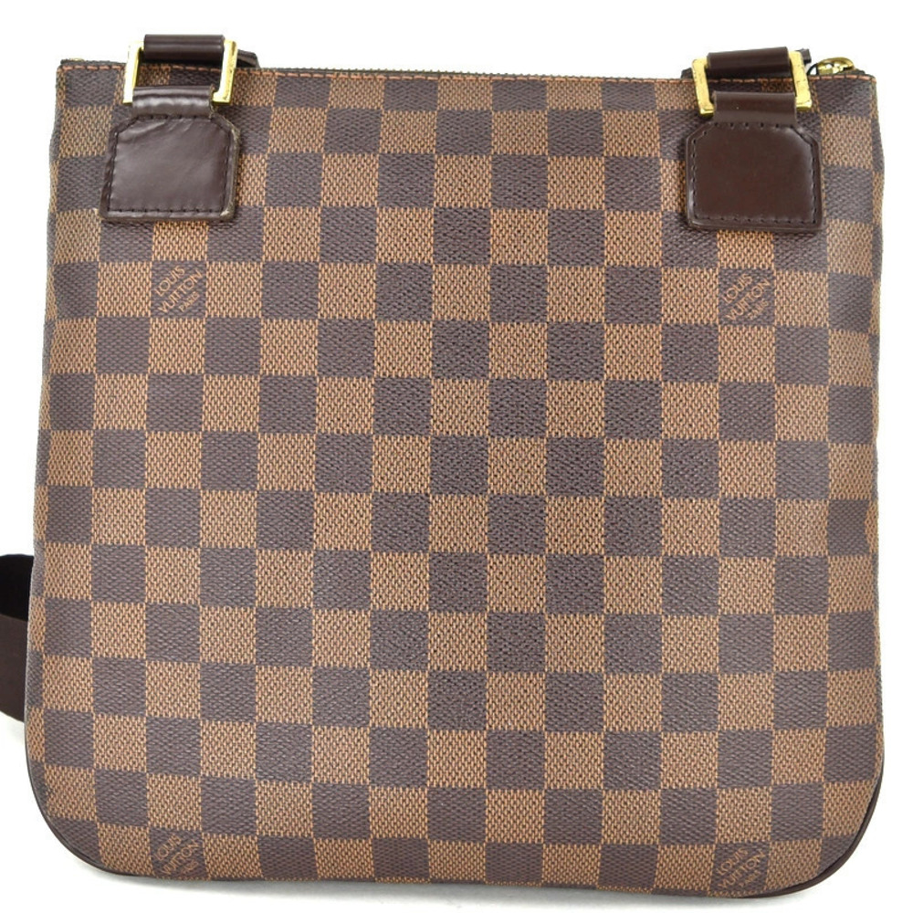 Louis Vuitton Leather One Shoulder Crossbody Brown Pochette Bosphore Bag Brown